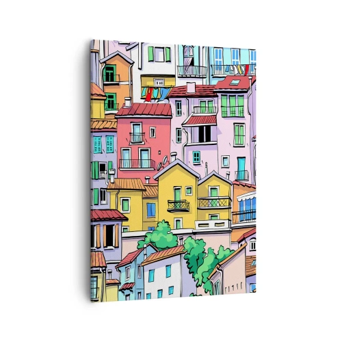 Canvas picture - Merry City - 50x70 cm