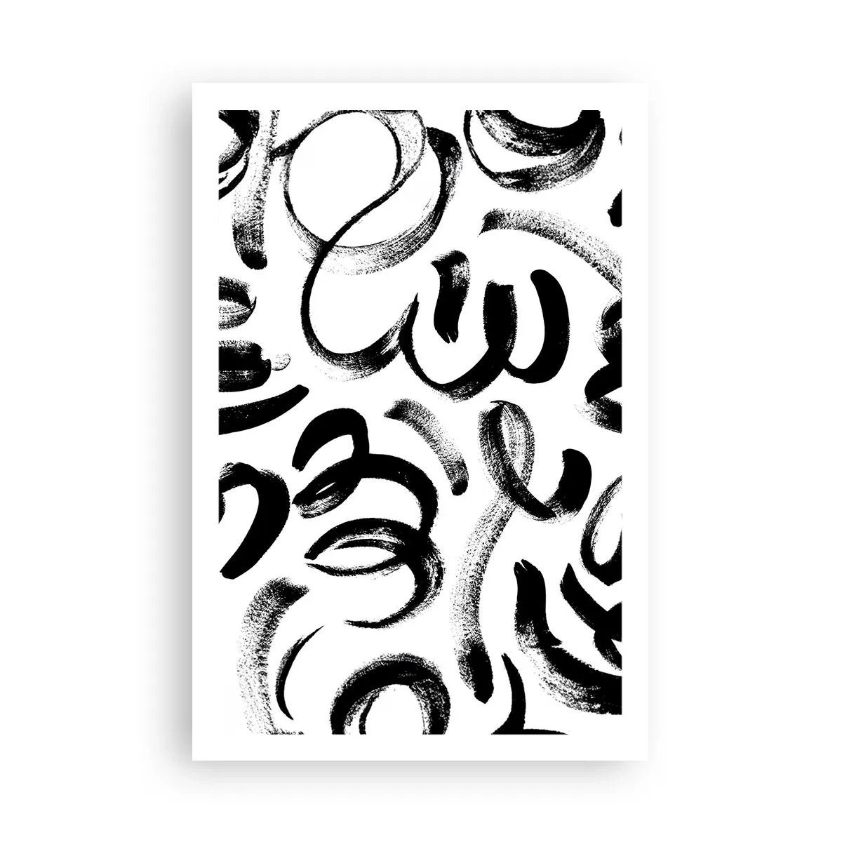 Poster - Black on White - 61x91 cm