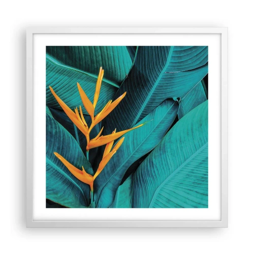 Poster in white frmae - Flower of Eden - 50x50 cm