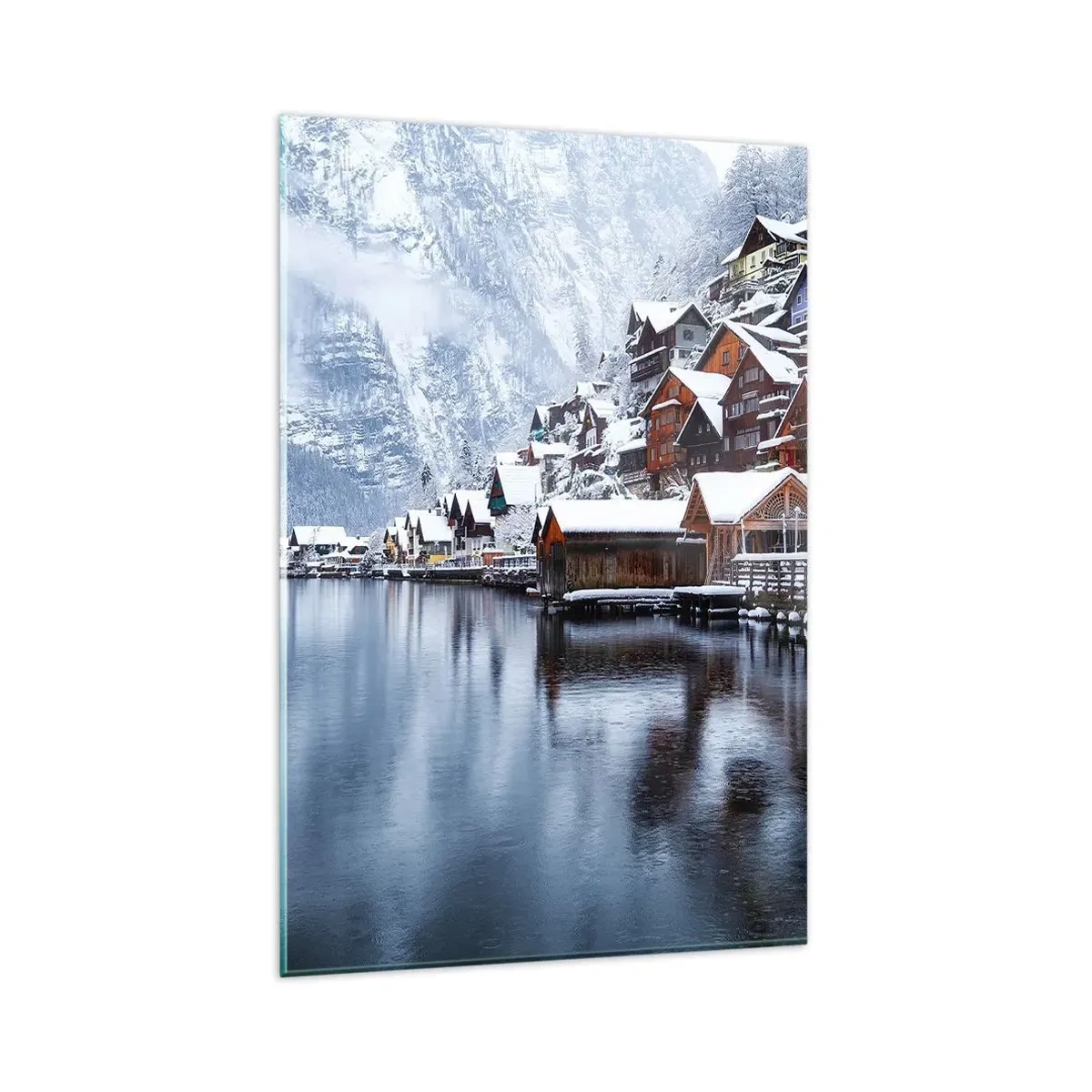 Glass picture - In Winter Decoration - 80x120 cm