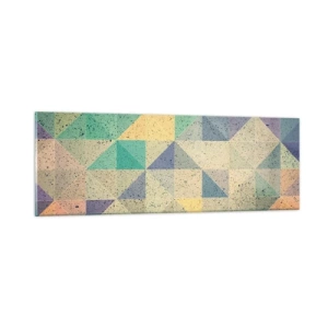 Glass picture - The Republic of Triangles - 90x30 cm