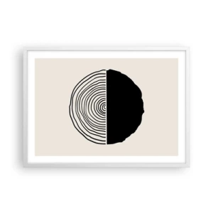 Poster in white frmae - Half-half - 70x50 cm