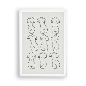 Poster in white frmae - Only Venus - 70x100 cm