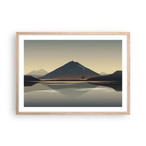 Poster in light oak frame - Mirror Image - 70x50 cm