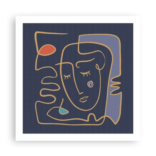 Poster - Deeply In Thoughts - 60x60 cm