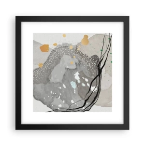 Poster in black frame - Organic Composition  - 30x30 cm