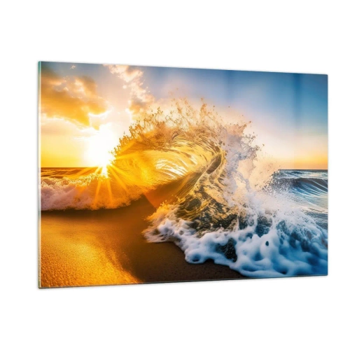 Glass picture - Playing with Sand - 120x80 cm