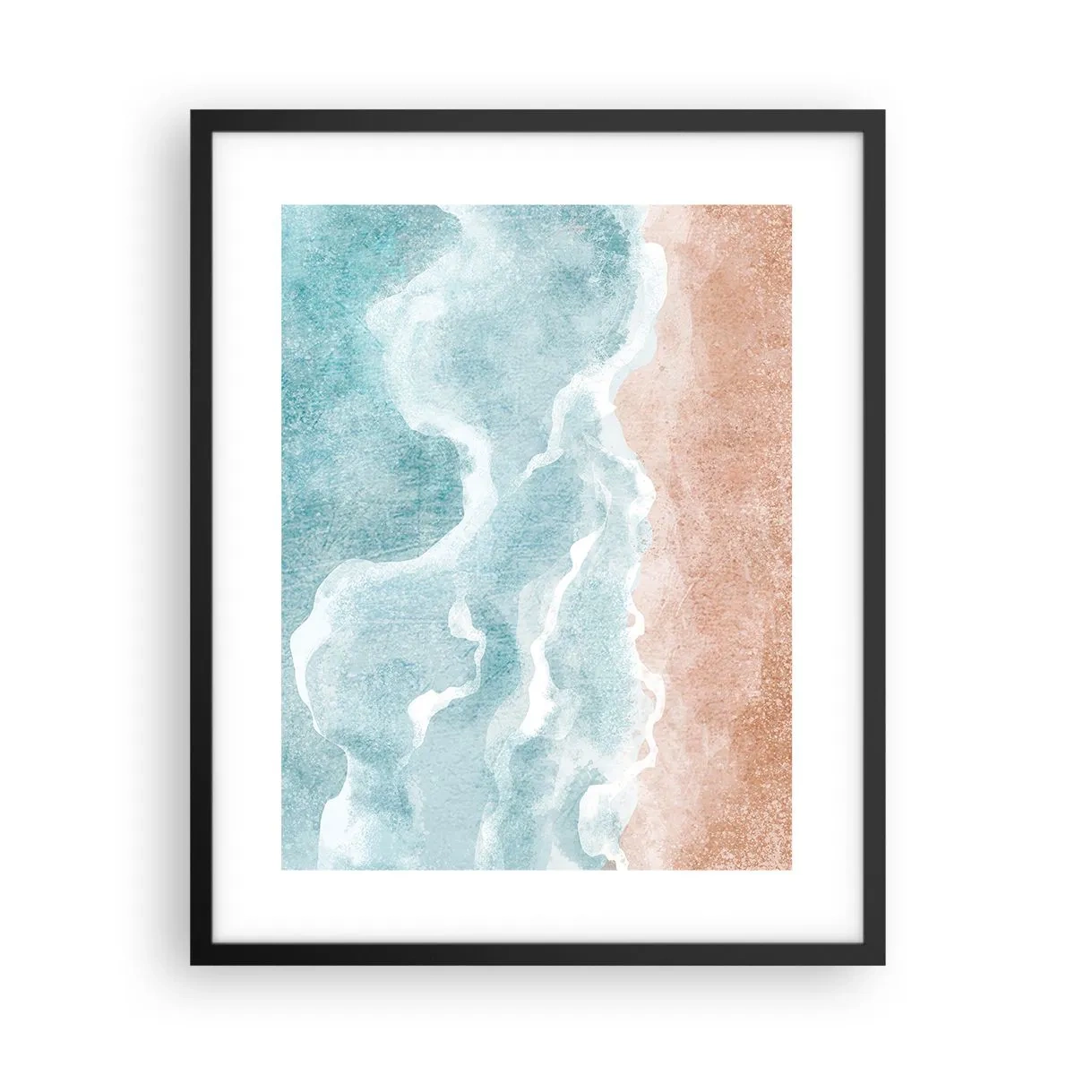 Poster in black frame - Cloudy Abstract - 40x50 cm