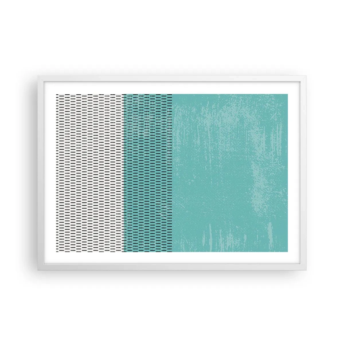 Poster in white frmae - Balanced Composition - 70x50 cm