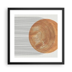 Poster in black frame - Sunny Composition - 40x40 cm