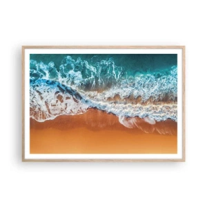 Poster in light oak frame - Always in a Couple - 100x70 cm