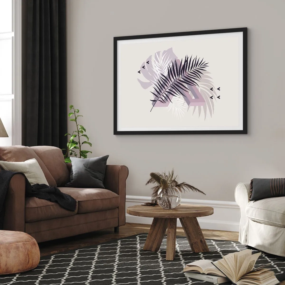 Poster in black frame - Shadow of a Shadow - 91x61 cm