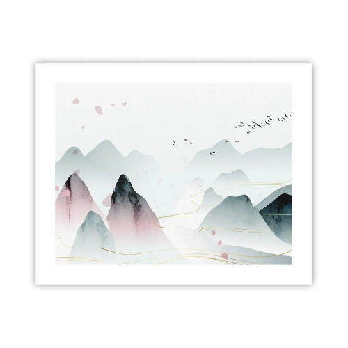 Poster - Over the Peaks - 50x40 cm