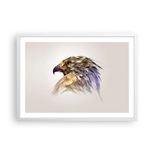 Poster in white frmae - Portrait of a Warrior - 70x50 cm