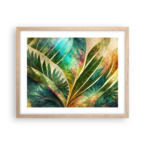 Poster in light oak frame - Colours of the Tropics - 50x40 cm