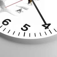 Clock face with numbers
