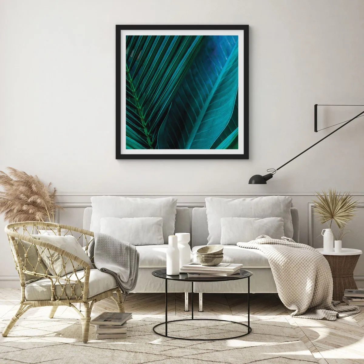 Poster in black frame - Anatomy of Green - 50x50 cm
