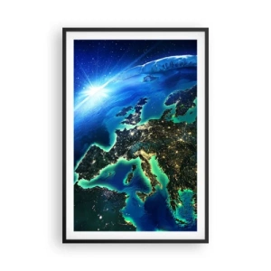 Poster in black frame - Sparkling Europe - 61x91 cm