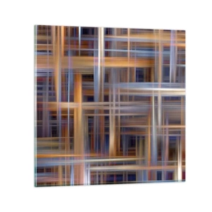 Glass picture - Light Woven - 30x30 cm