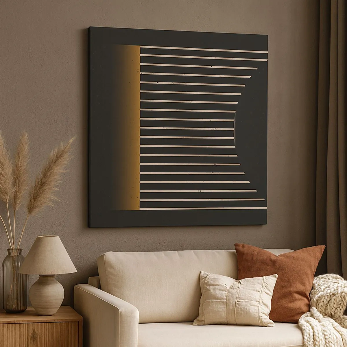 Canvas picture - Investigating Darkness - 30x30 cm