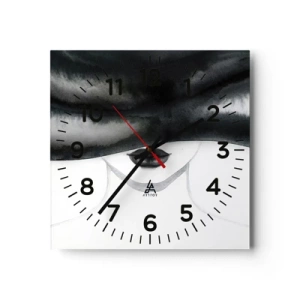 Wall clock - Clock on glass - Sensual Secret - 40x40 cm
