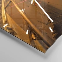 Clock face with lines