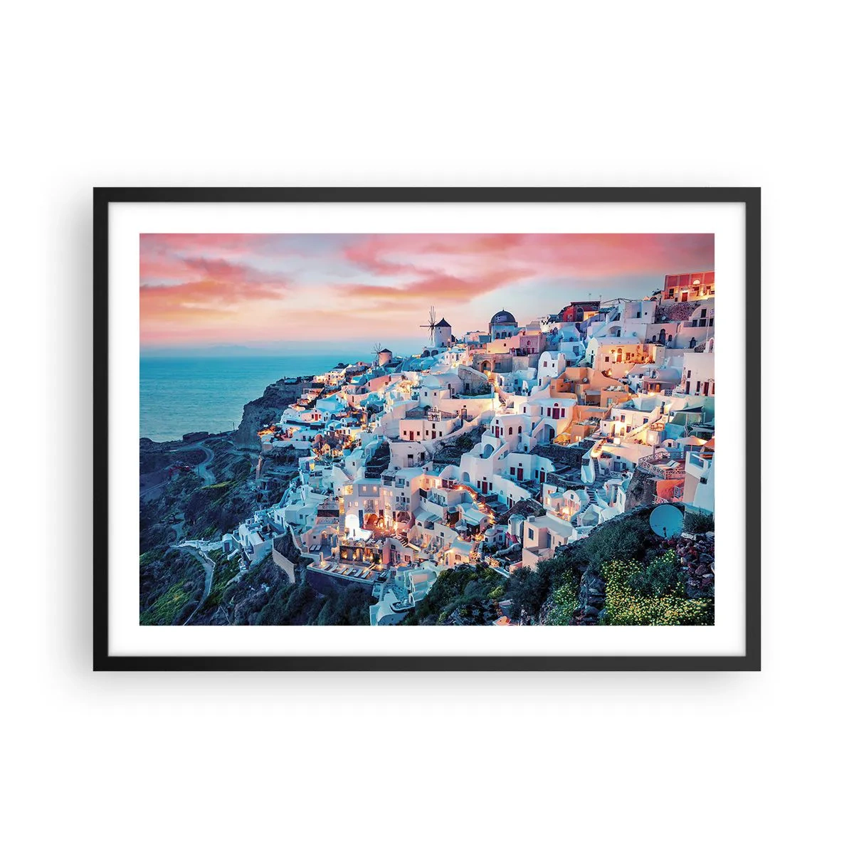 Poster in black frame - Your Big Greek Holidays - 70x50 cm