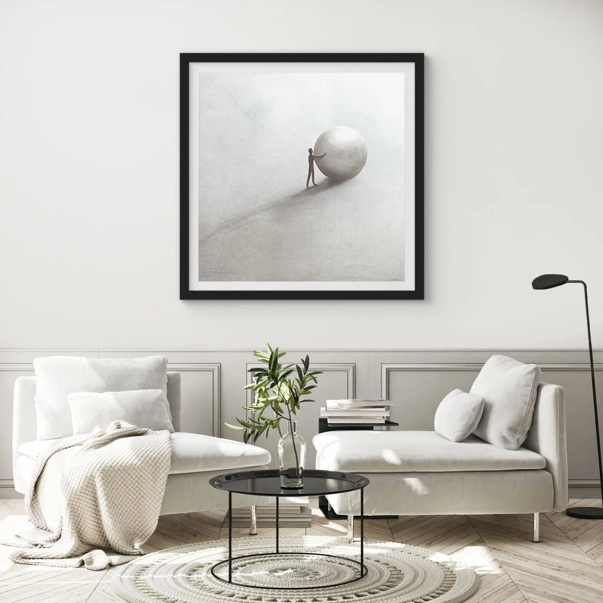 Poster in black frame - Game of Life - 40x40 cm