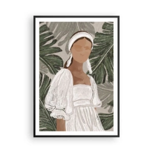Poster in black frame - Exotic Portrait - 70x100 cm