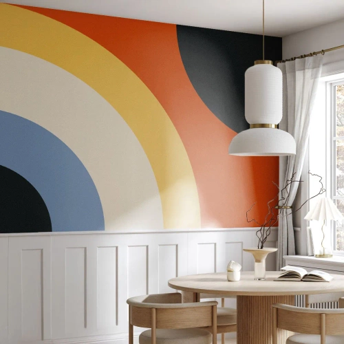 Custom Wallpaper Standard Eco - Towards Each Other - Abstraction, Piece, Modern Art