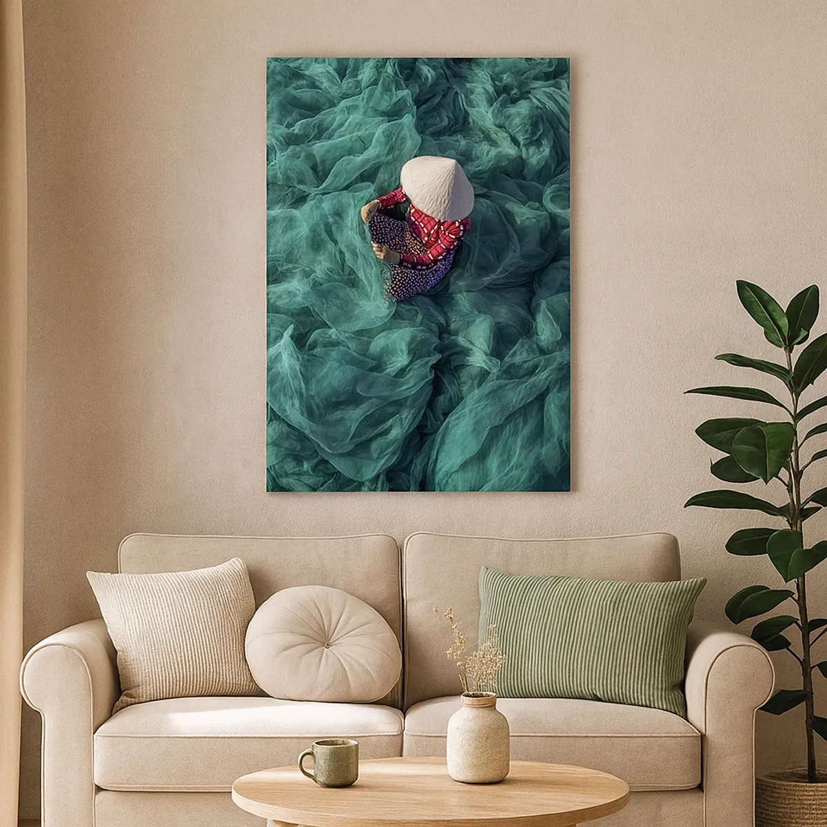 Canvas picture - In the Sea of Nets - 50x70 cm