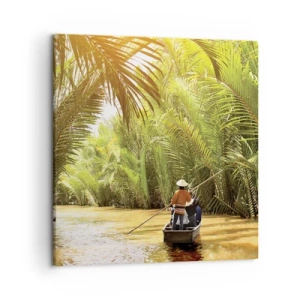 Canvas picture - Through a Palm Ravine - 50x50 cm