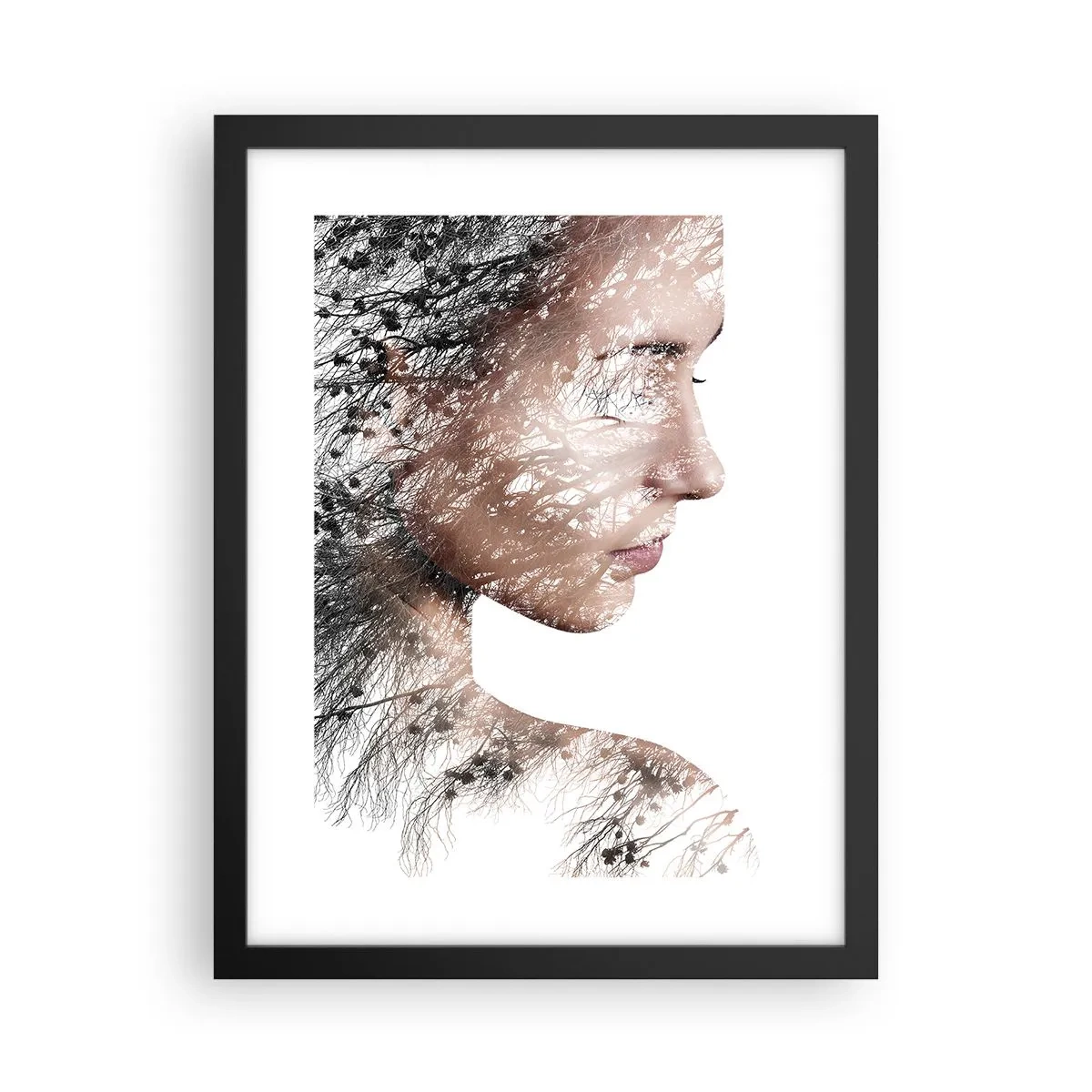 Poster in black frame - Spirit of a Forest - 30x40 cm