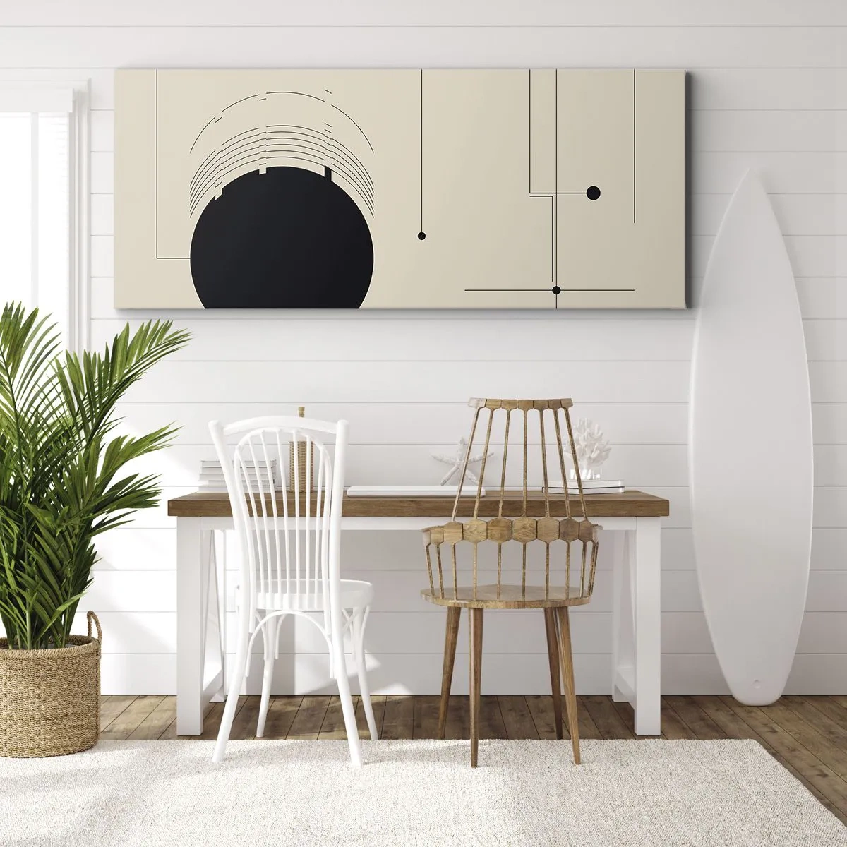 Canvas picture - Springy and Dynamic Composition - 140x50 cm