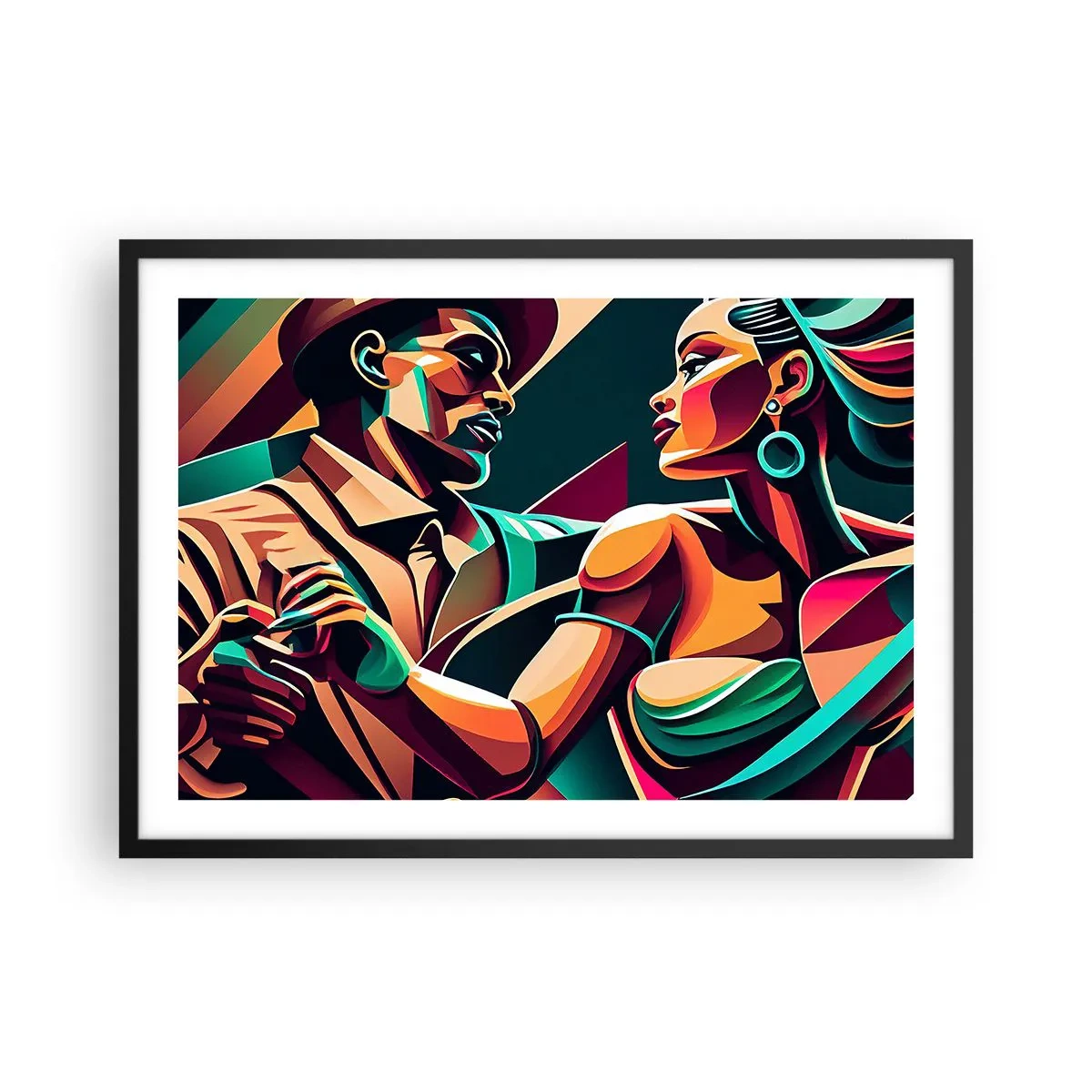 Poster in black frame - In a Heartbeat - 70x50 cm