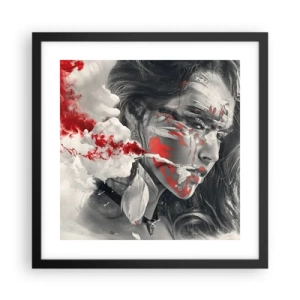 Poster in black frame - Smoke of Absurdity - 40x40 cm