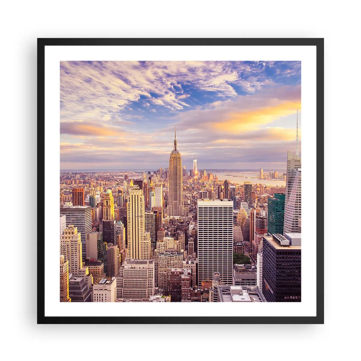Poster in black frame - Reaching the Clouds - 60x60 cm