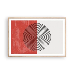 Poster in light oak frame - To the Core - 91x61 cm