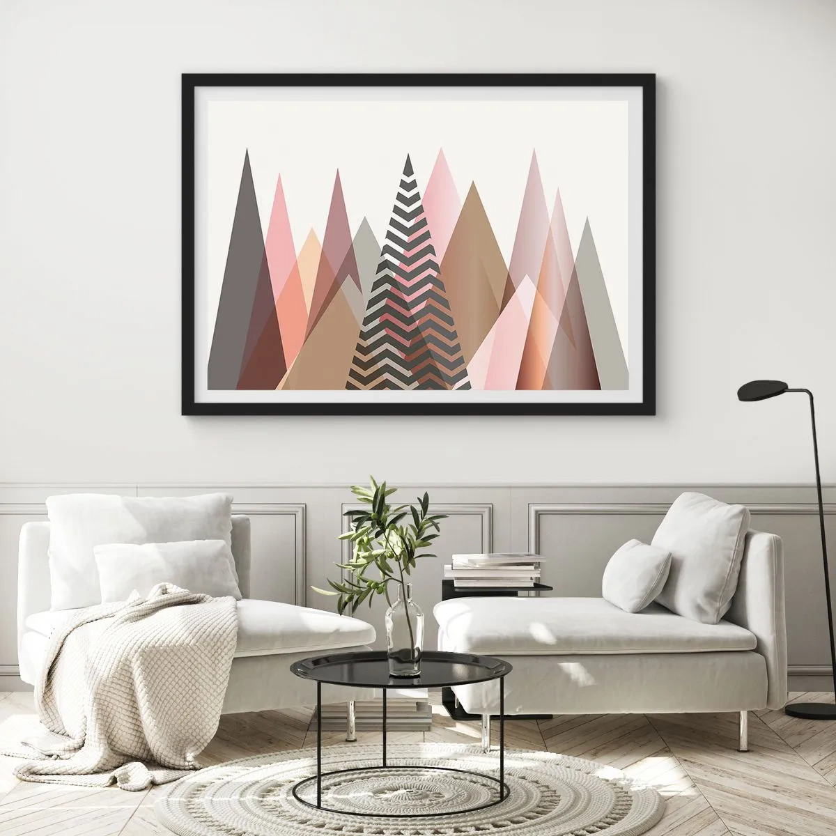 Poster in black frame - View of the Piramide - 70x50 cm