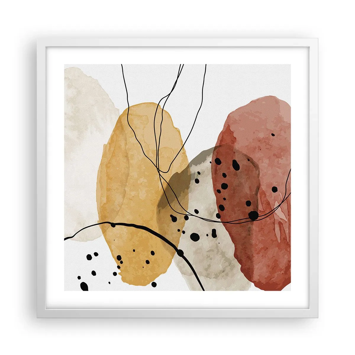 Poster in white frmae - Like a Light Air - 50x50 cm