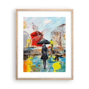 Poster in light oak frame - Parisian Legends - 40x50 cm