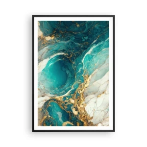 Poster in black frame - Composition with Veins of Gold - 70x100 cm