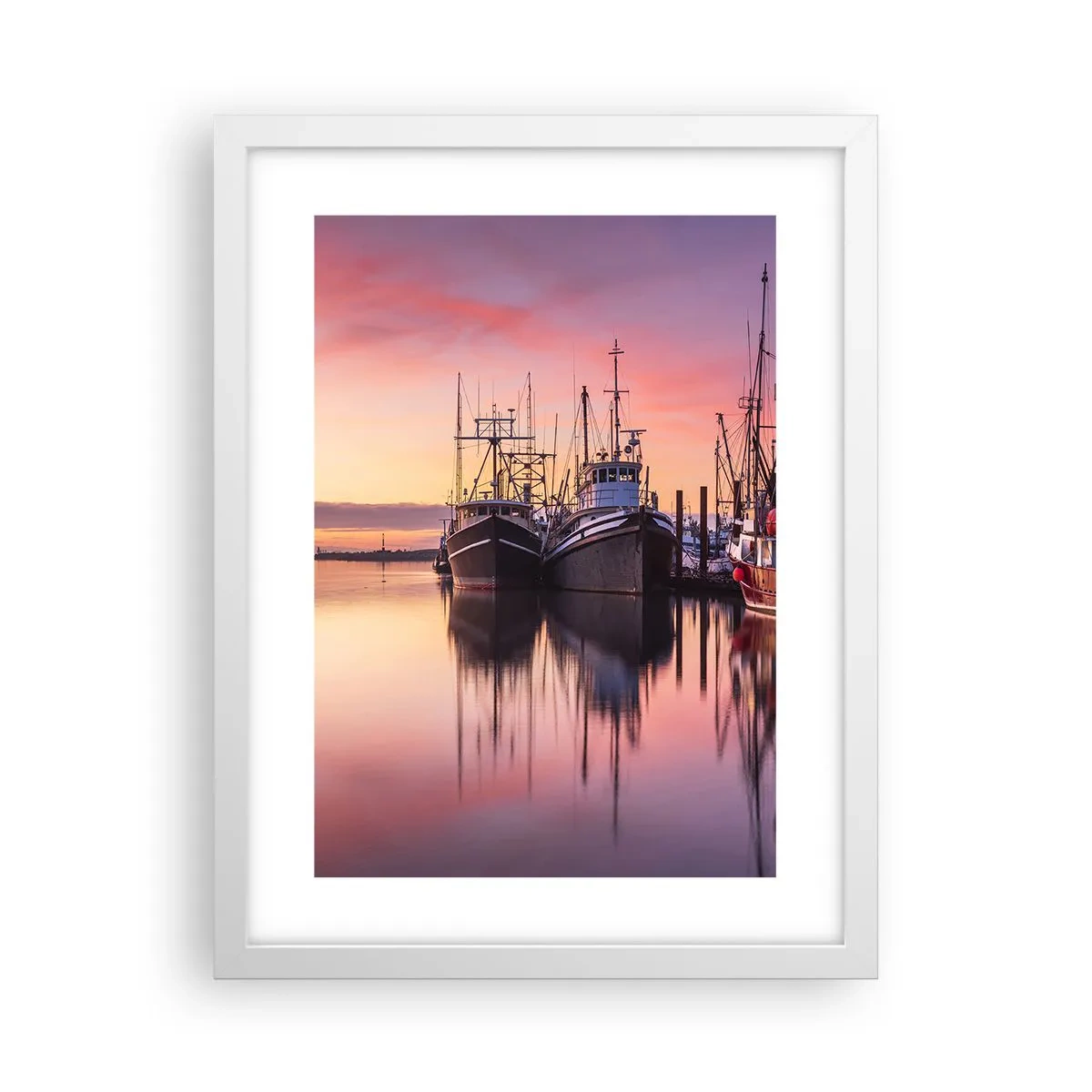 Poster in white frmae - Before Dawn - 30x40 cm