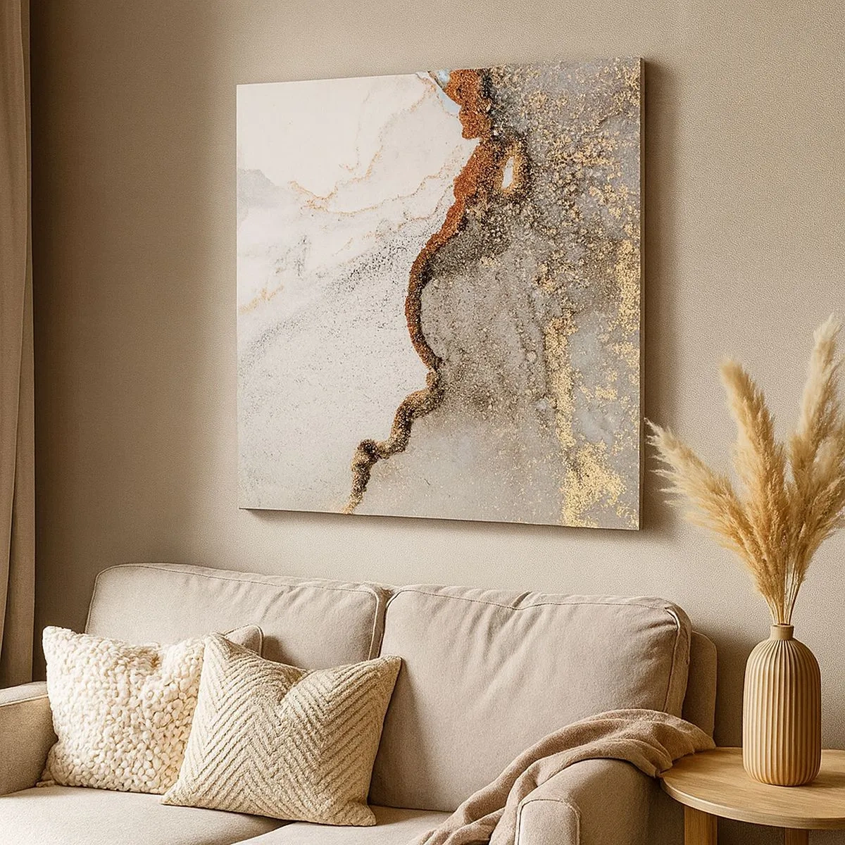 Canvas picture - On the Border of Colours - 30x30 cm