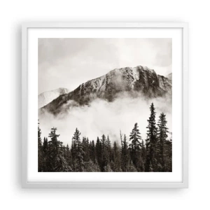 Poster in white frmae - Granite Ruler - 50x50 cm