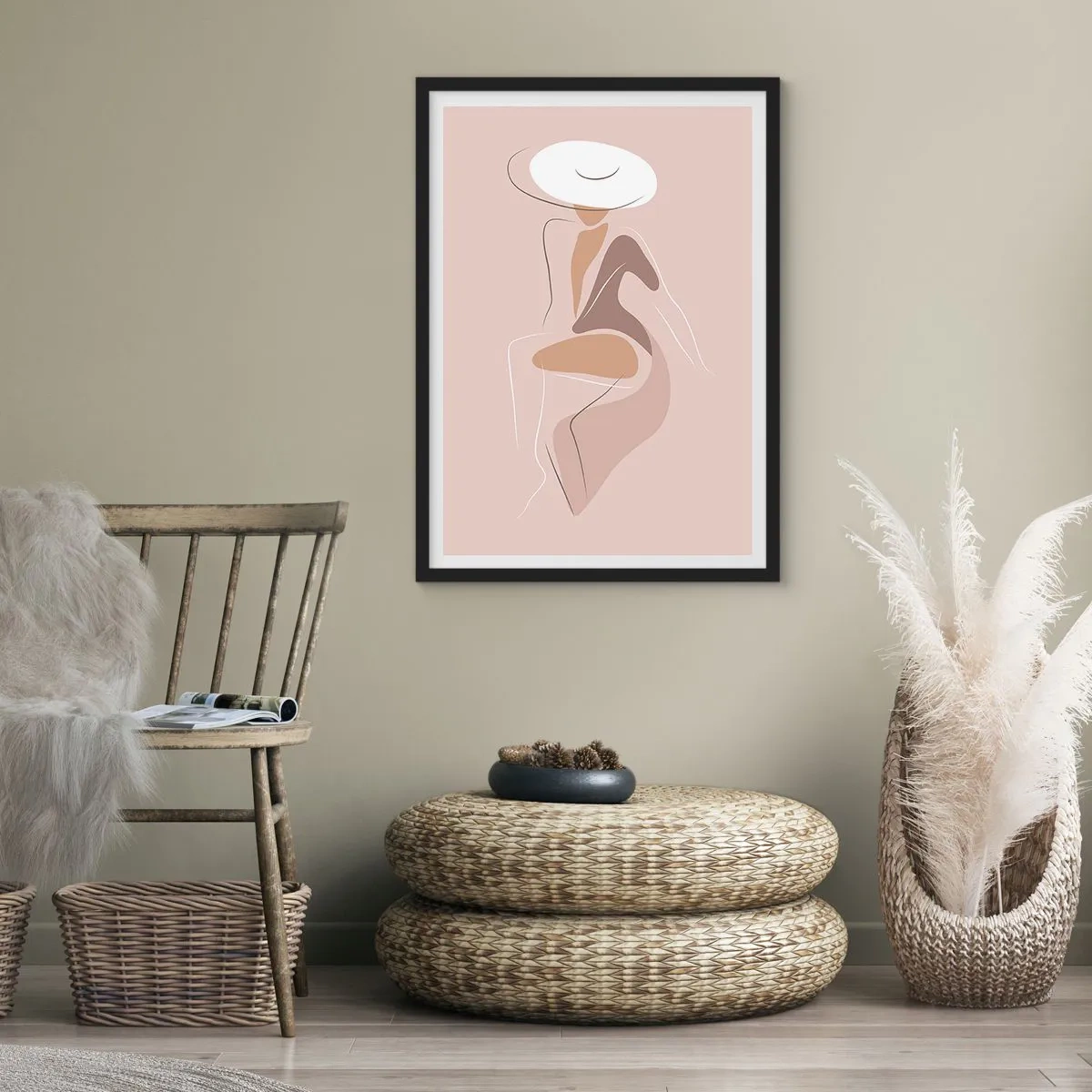 Poster in black frame - Being a Lady - 30x40 cm