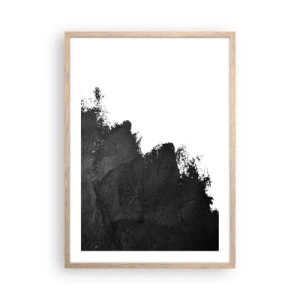 Poster in light oak frame - Elements: Earth - 50x70 cm