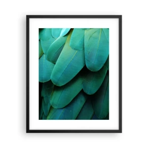 Poster in black frame - Precision of Parrot Nature - 40x50 cm