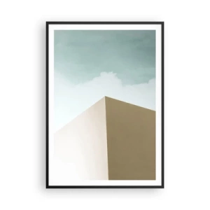 Poster in black frame - Geometry of a Sunny summer - 70x100 cm