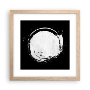 Poster in light oak frame - Good Solution - 30x30 cm